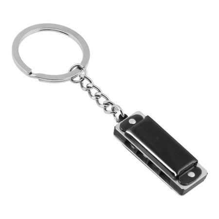 Mini Harmonica Keychain - Eight Tone 4 Hole Compact Design Black