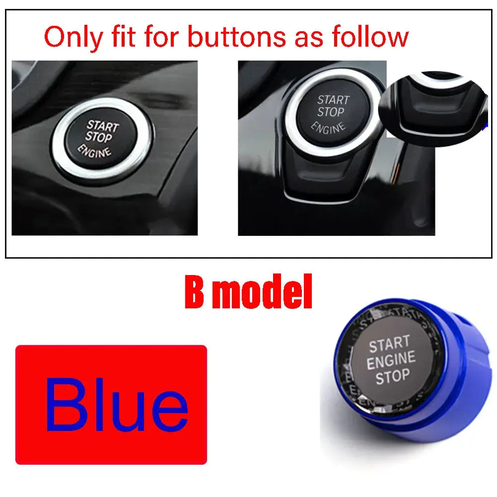 Engine Start Stop Button Sticker Crystal ABS for BMW F20 F30 F10 by InterCyprus Trading Ltd