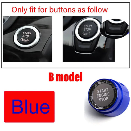 Engine Start Stop Button Sticker Crystal ABS for BMW F20 F30 F10 by InterCyprus Trading Ltd