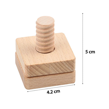 Beech Baby Toys Screw Nut Wooden Blocks &ndash; Motor Skills D