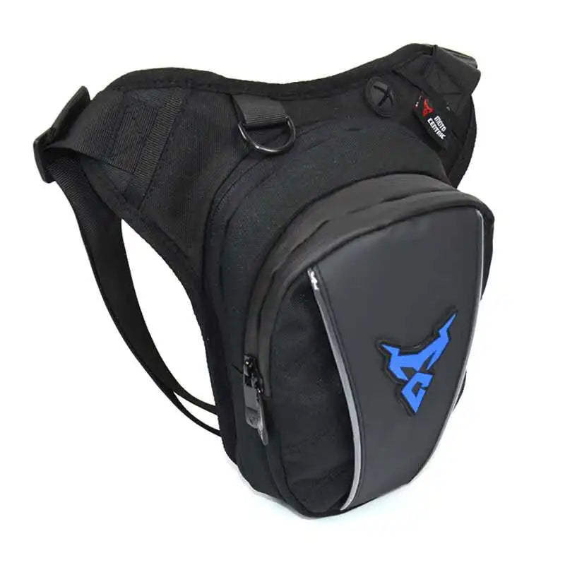 Motorcycle Drop Waist Leg Bag &ndash; Waterproof Tactical Design Blue Remark