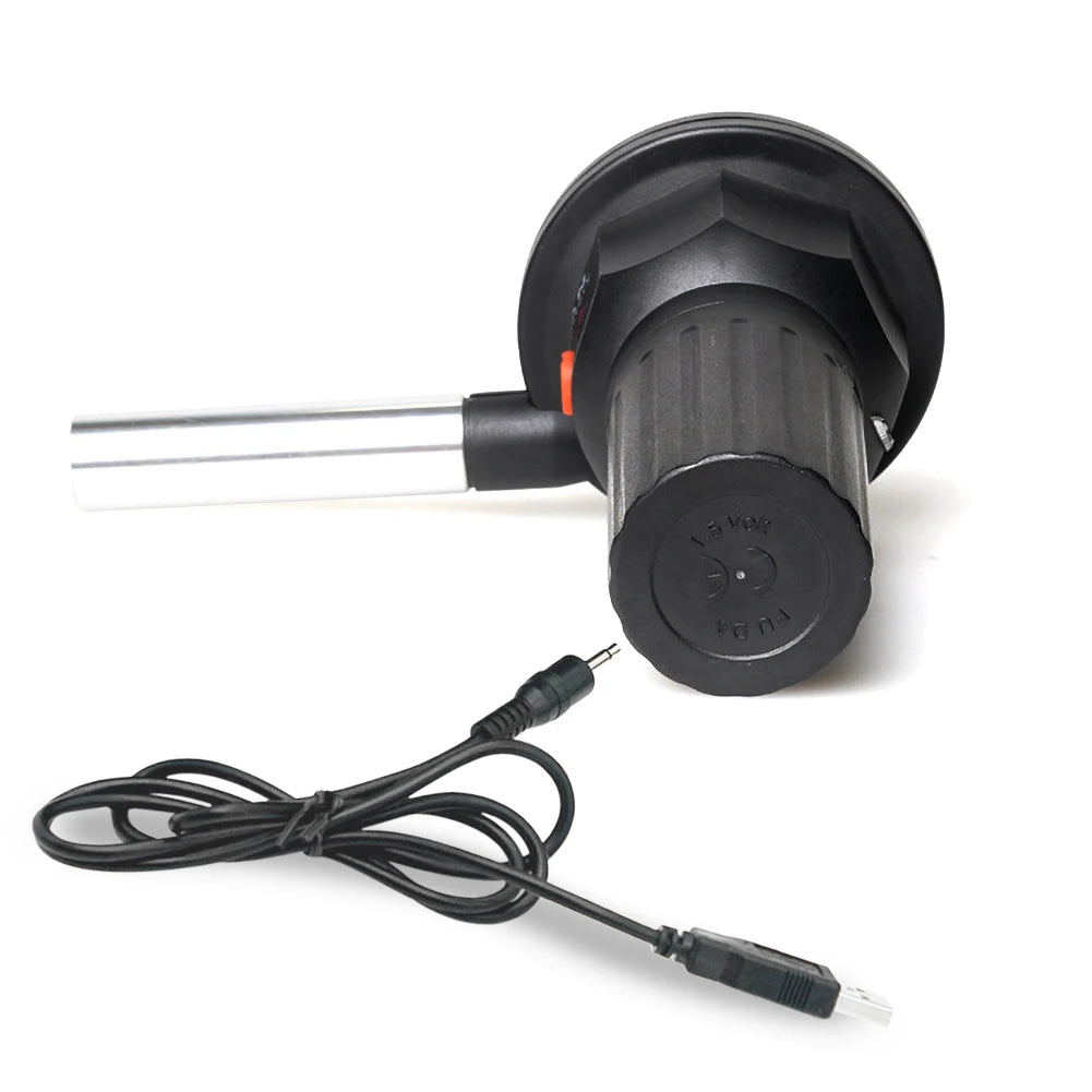 Portable USB BBQ Air Blower for Outdoor Cooking