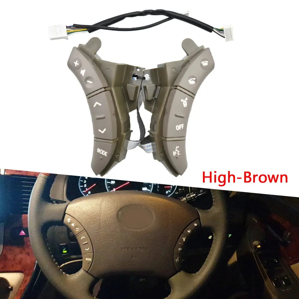 Multi-function Car Steering Wheel Control Buttons Switch Styling Buttons For Toyota Land Cruiser Prado 120 2004-2009 75B037 by InterCyprus Trading Ltd