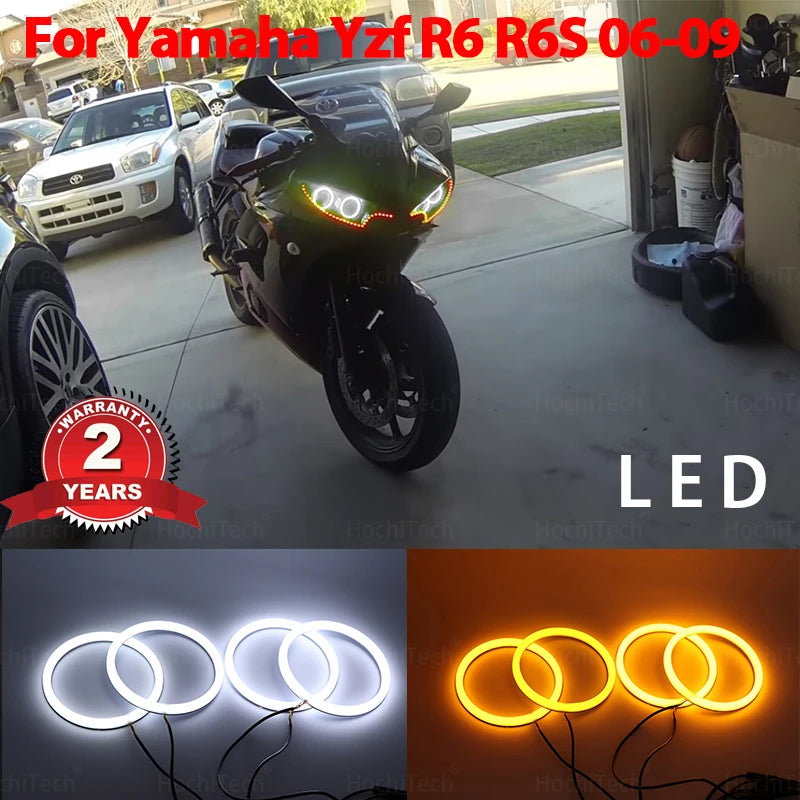 Señales de giro LED de doble color para Yamaha YZF R6 R6S 2003-2009