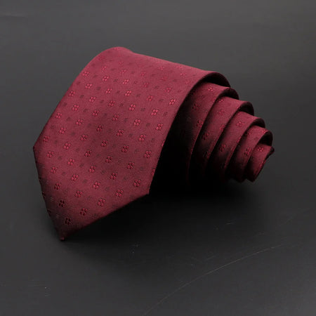 Classic Men's 8cm Plaid and Striped Neck Ties for Formal Events 30