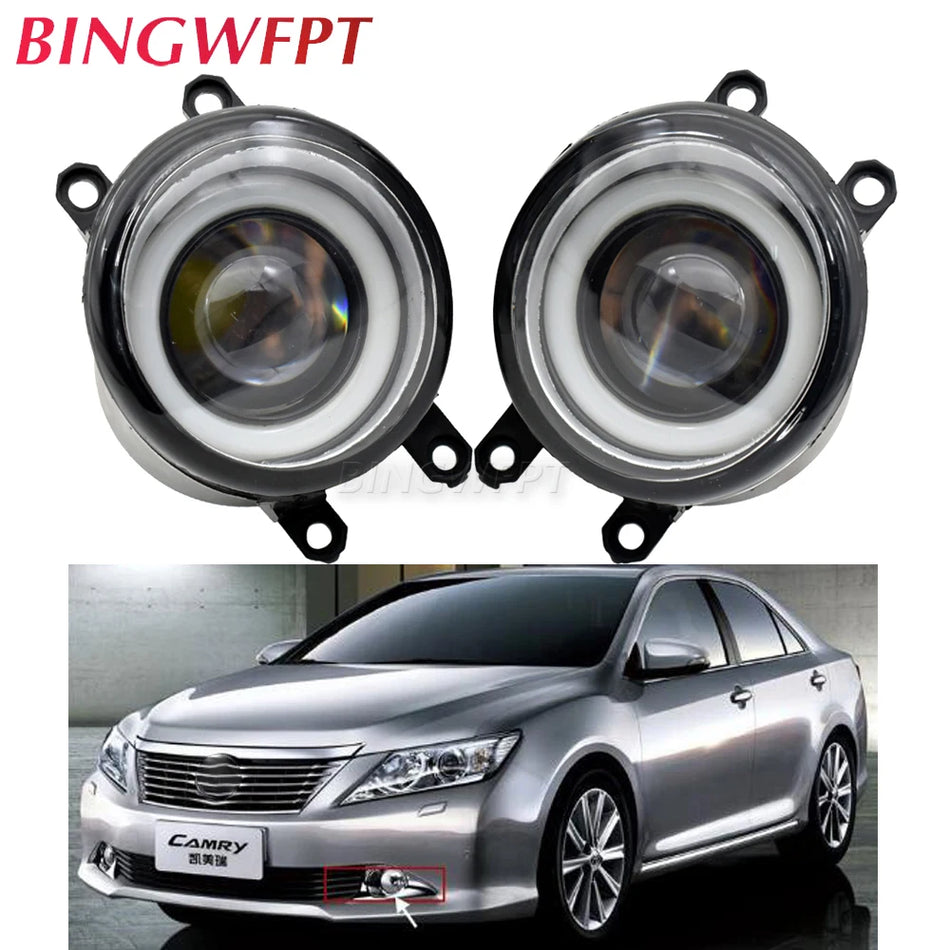 Lumini de ceață LED 30W 3000LM Angel Eye DRL H11 pentru Toyota Avensis Camry 2006-2012