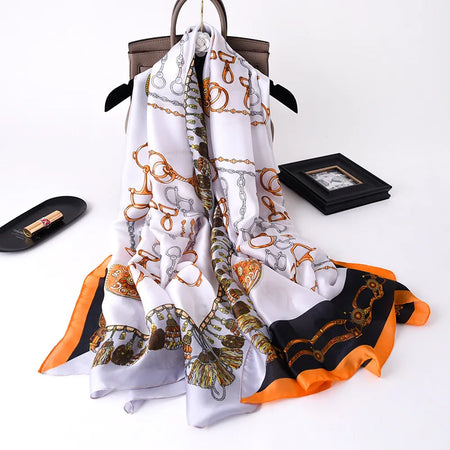 Luxury Brand Women Scarf &ndash; Elegant Summer Silk Shawl