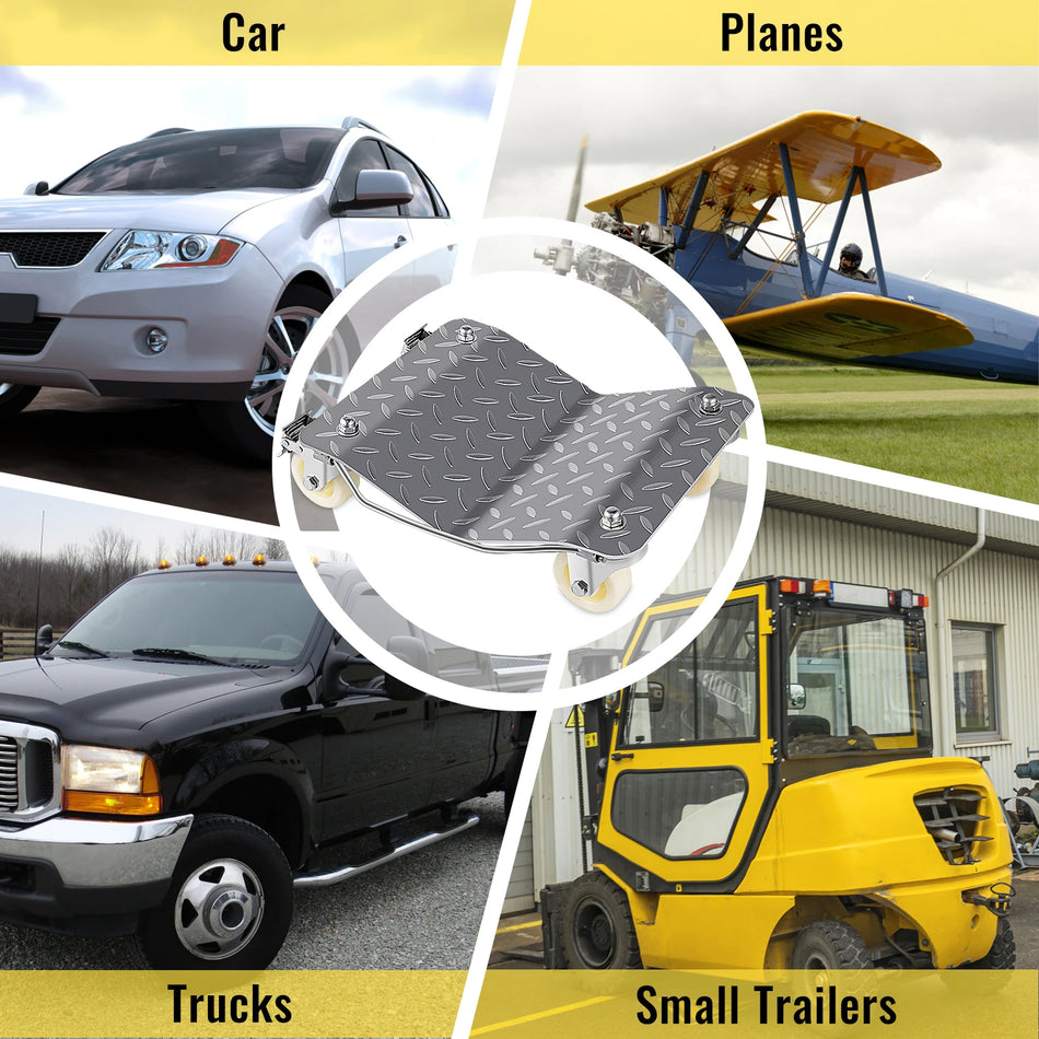 2 Adet Araba Tekerlek Dollies 4 Tekerlekli 1500 Lbs