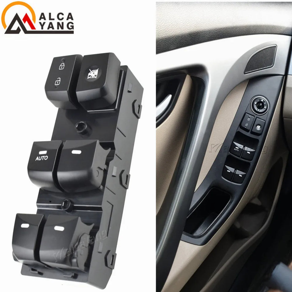 Interrupteur maître de fenêtre électrique ABS pour Hyundai Elantra 2012-2016 93570-4V000