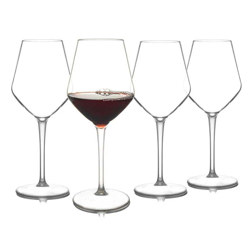 Clear Unbreakable Plastic Stem Wine Glass Cups &ndash; Food Safe