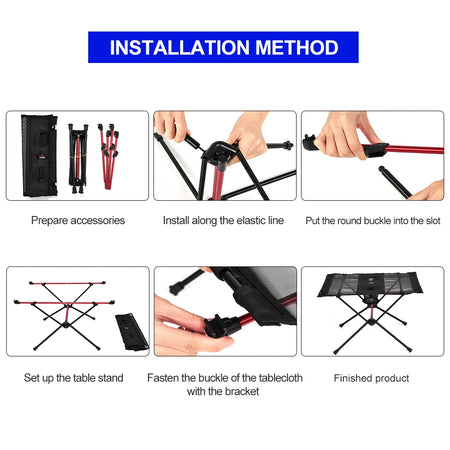 Widesea Portable Camping Folding Table for Outdoor Adventures