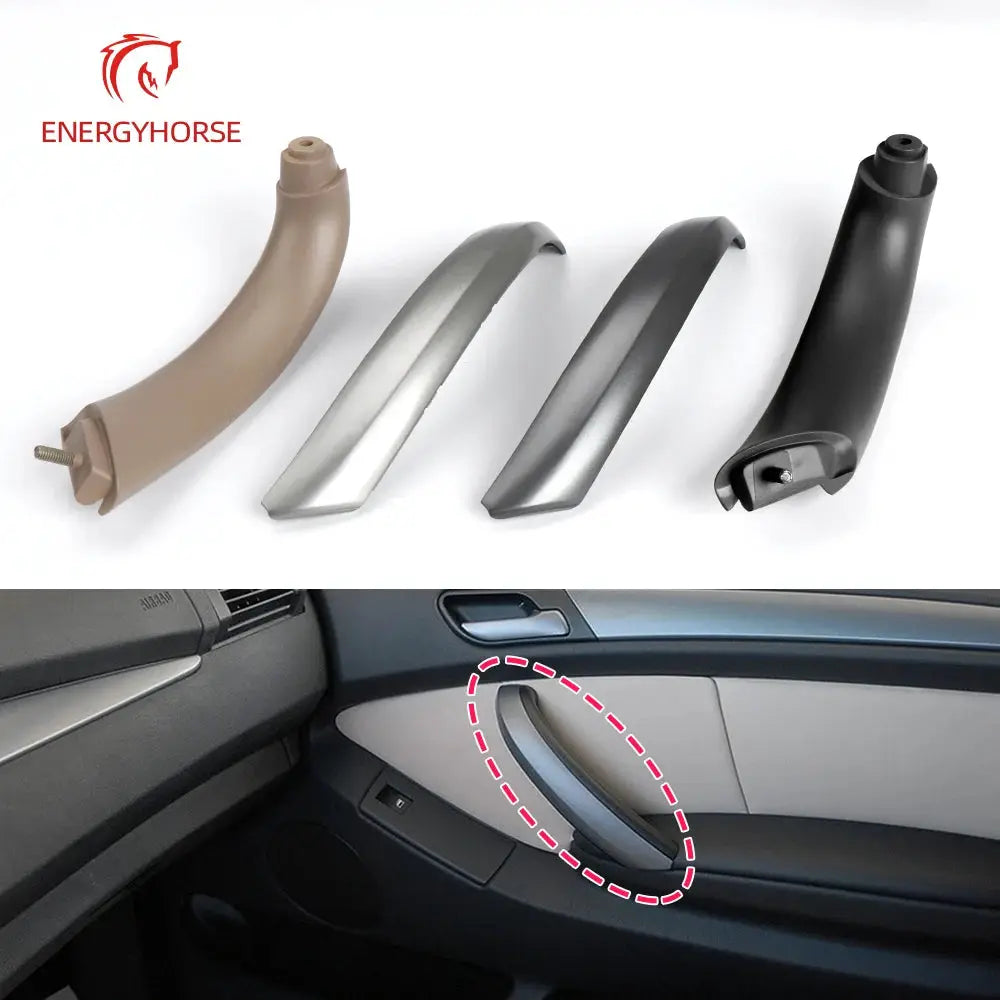 Automobile Exterior Decoration Parts Inner Handle Door Panel Pull Trim Cover Front Left Side for BMW X5 E53 1999-2006 by InterCyprus Trading Ltd