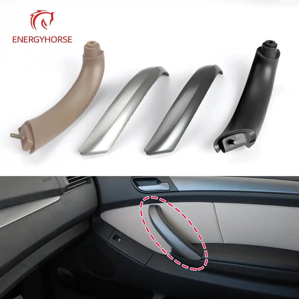 Automobile Exterior Decoration Parts Inner Handle Door Panel Pull Trim Cover Front Left Side for BMW X5 E53 1999-2006 by InterCyprus Trading Ltd