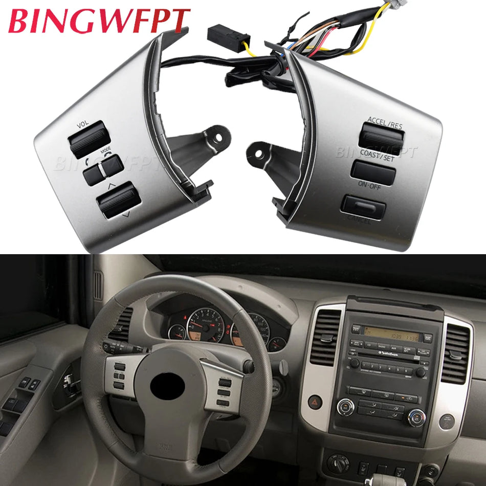 Botões de Controlo do Volante Volume e Cruise para Nissan Navara 2009-2012