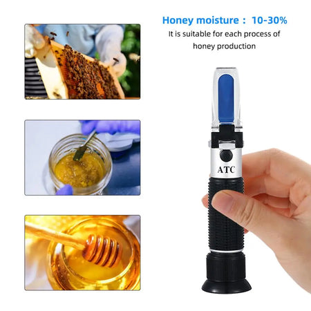Honey Moisture Refractometer THE01533C &ndash; ATC Accuracy