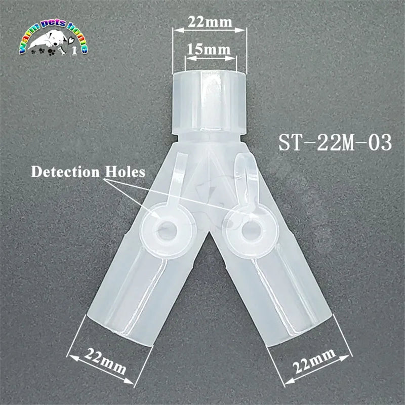Anesthesia Breathing Circuit Connector &ndash; Corrugated Design ST-22M-03