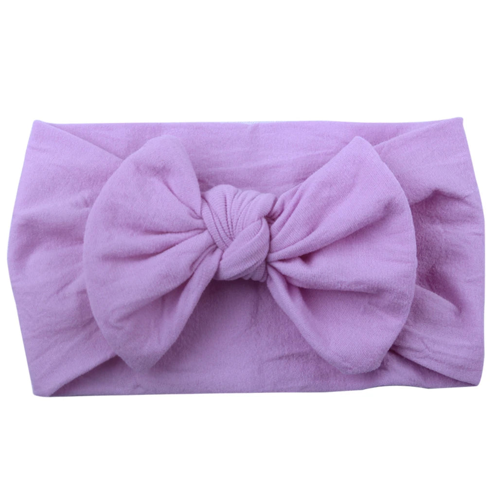 Cute Baby Girl Bowknot Headband - Soft Elastic Hair Accessory for Newborns and Toddlers
