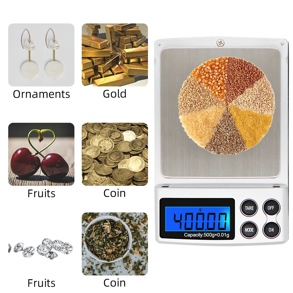 Mini Electronic Jewelry Scale &ndash; Pocket Backlit Display