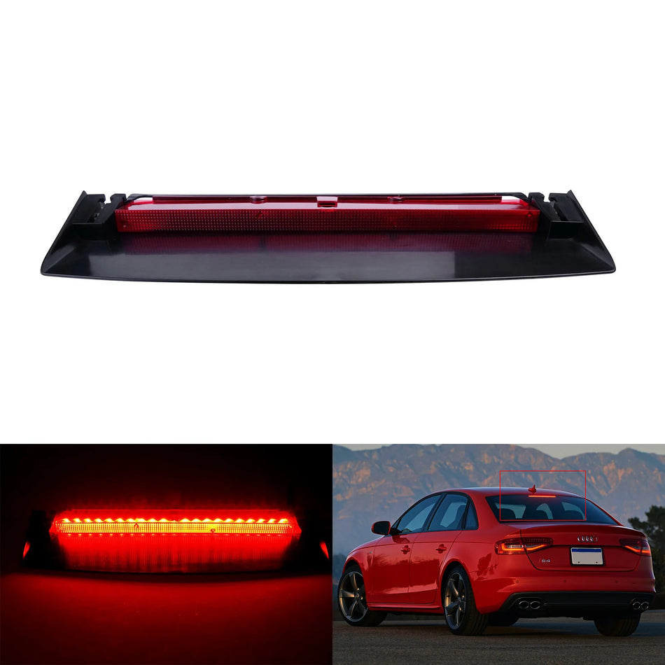 Red LED High Level Third Brake Light With 21 LEDs 2007-2015 Replacement for Audi A4 S4 B8