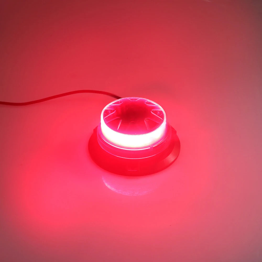 Bogrand 9-28V Blue LED Ambulance Beacon &ndash; Rotating Strobe 1PCS Red / Magnetic Steel / CHINA