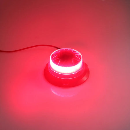 Bogrand 9-28V Blue LED Ambulance Beacon &ndash; Rotating Strobe 1PCS Red / Magnetic Steel / CHINA