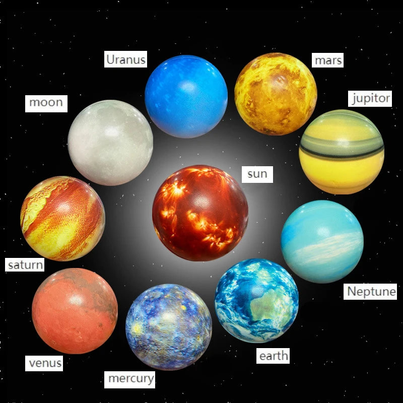 Eight Planets Bouncy Ball &ndash; Educational Solar System Toy