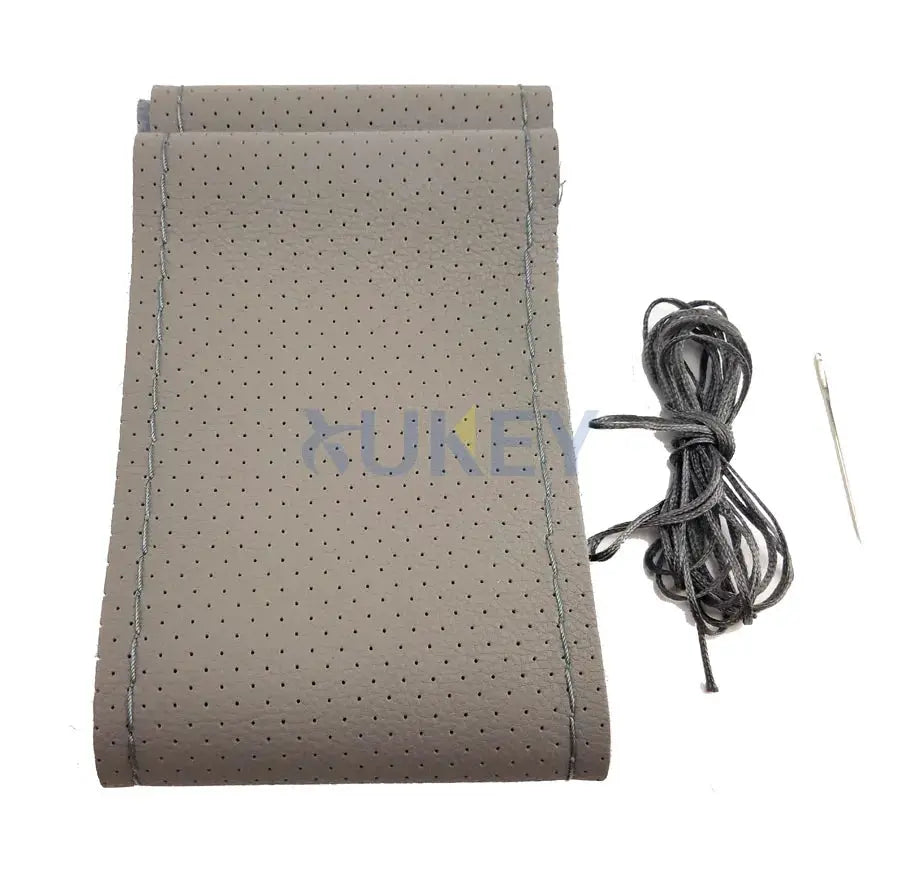 DIY PU Leather Auto Car Steering Wheel Cover Hand Sewing Hand-stitched With Thread Needle 38cm Breathable Steering Wheel Covers by InterCyprus Trading Ltd