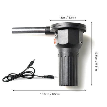 Portable USB BBQ Air Blower for Outdoor Cooking