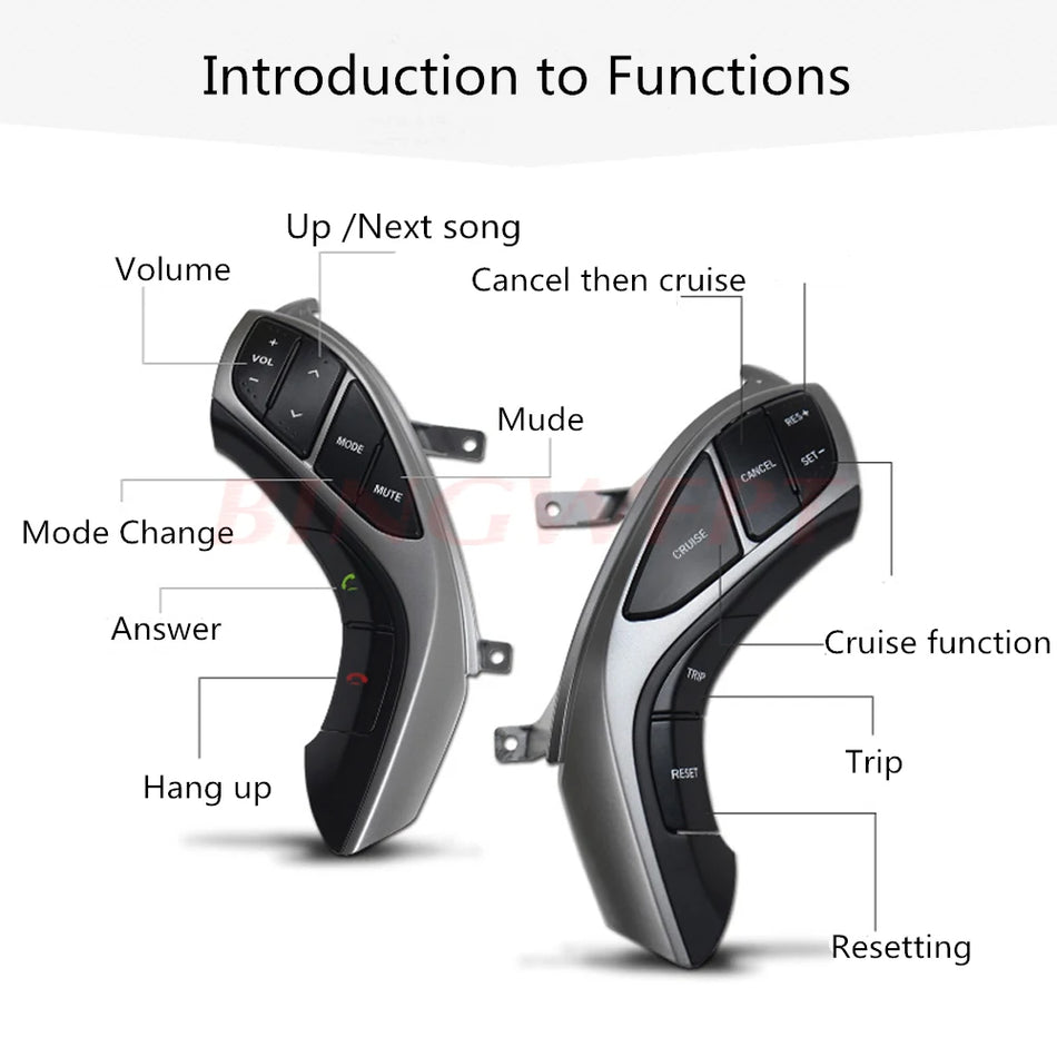 Button Switch Steering Wheel Buttons for Hyundai Elantra 2012-2015