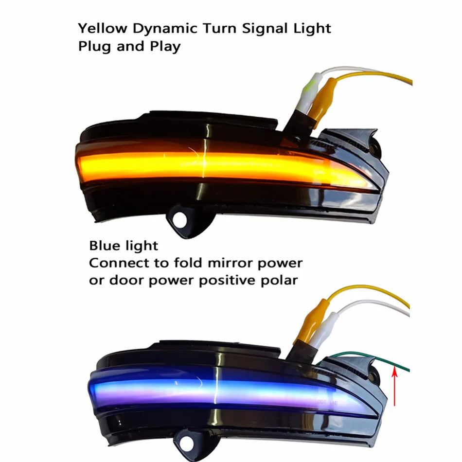 Clignotants LED dynamiques pour rétroviseur latéral pour Ford Fusion Mondeo 2013-2018