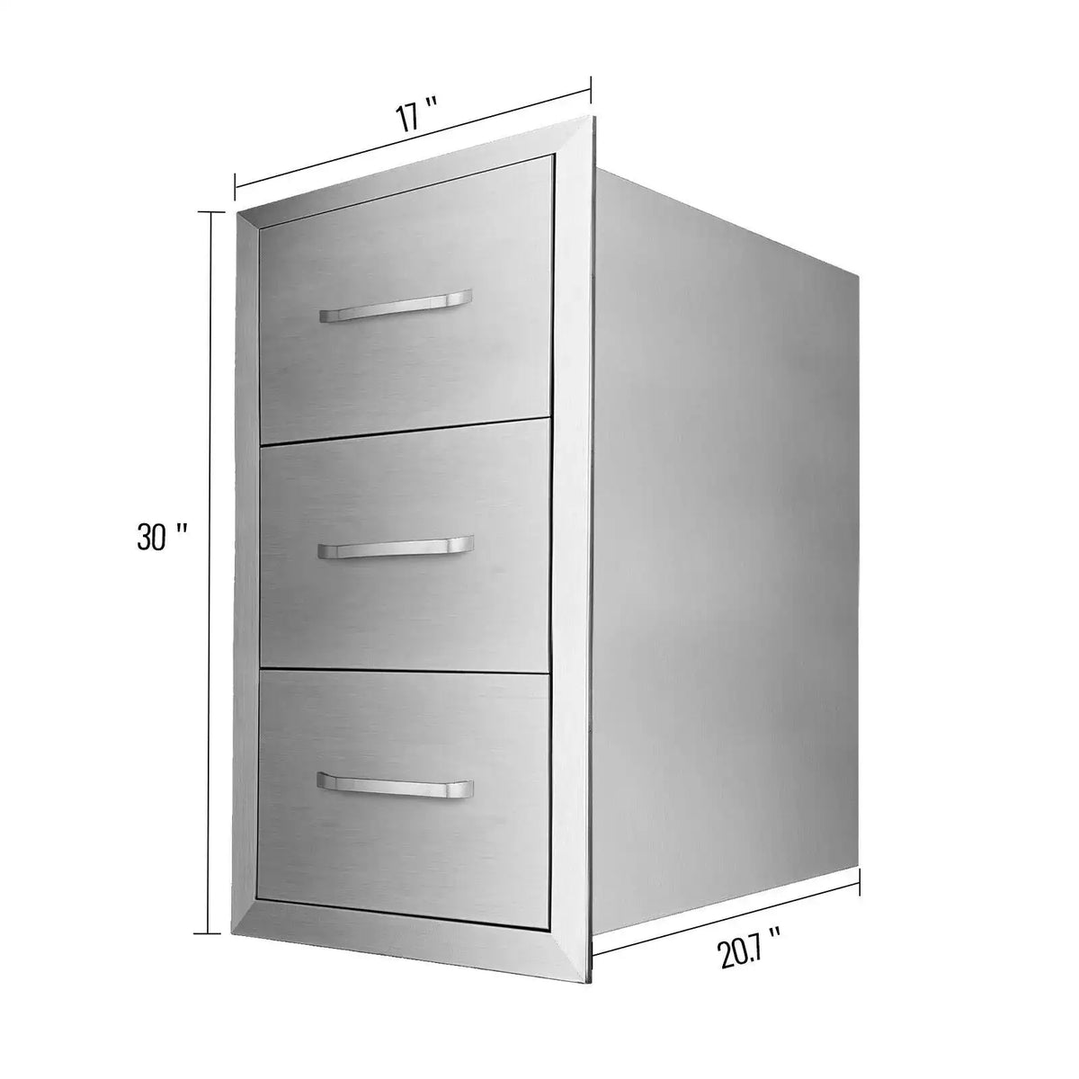 Stainless Steel Outdoor Drawers With Handle BBQ Island