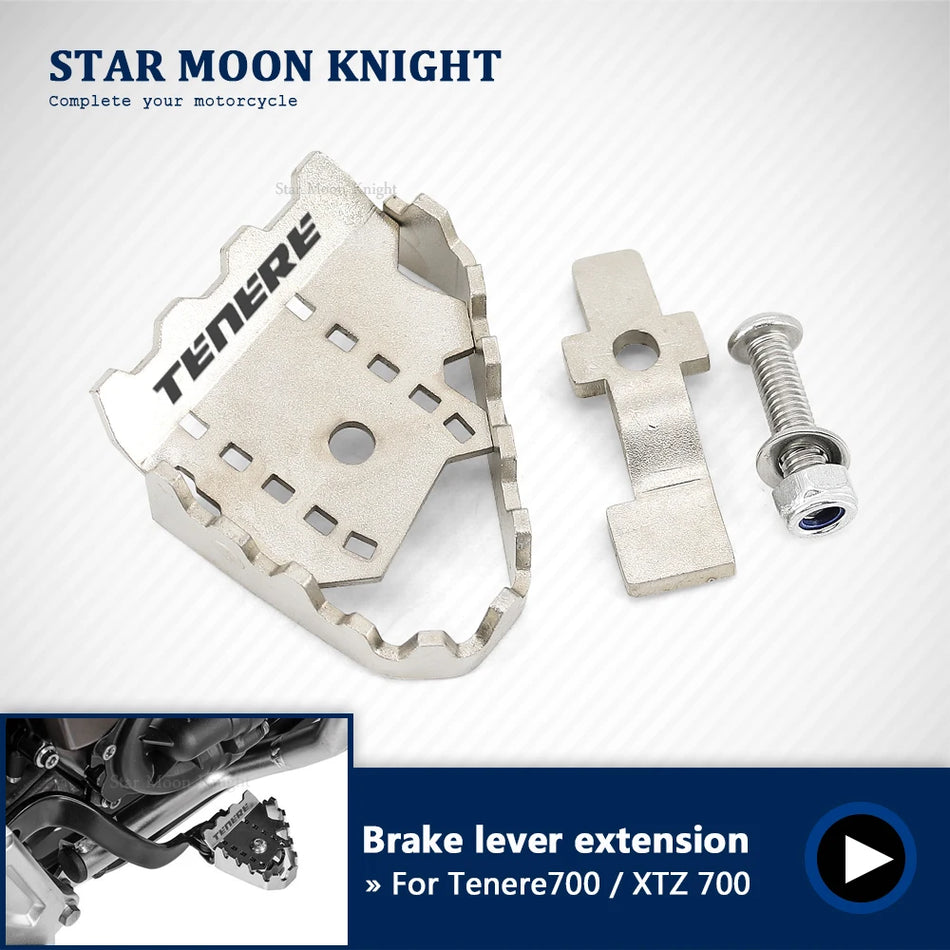 Yamaha Tenere 700 Rear Brake Pedal Extender, Made of Stainless Steel for Easier Braking