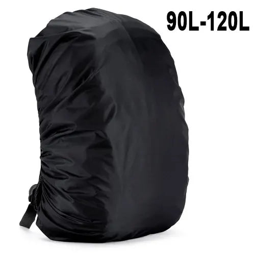 Waterproof Backpack Rain Cover - All Weather Protection 90 100 120L Black