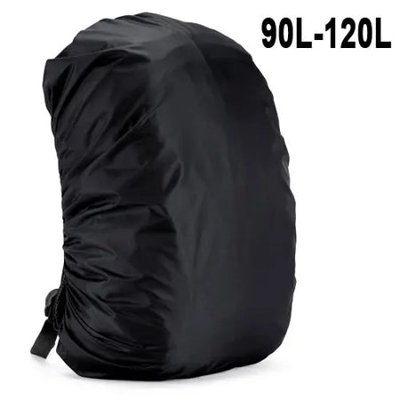 Waterproof Backpack Rain Cover - All Weather Protection 90 100 120L Black
