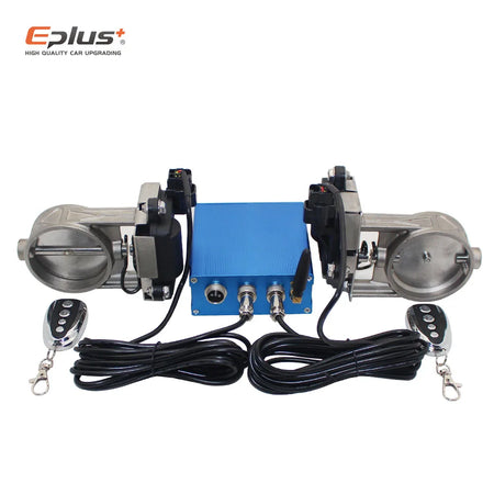 EPLUS Car Exhaust Pipe Electronic Valve Kit with Remote Control - Universal Fit, Multi-Angle Mode, Available in 51mm, 63mm, 70mm, 76mm