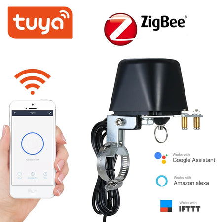 Tuya ZigBee Smart Wireless Gas Water Valve &ndash; Alexa Capable
