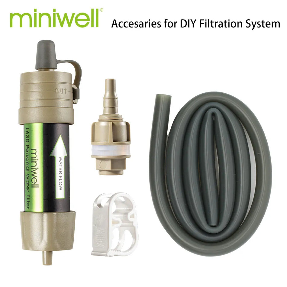 🟠 Miniwell L630 Προσωπική κάμπινγκ Καθαρισμός Φίλτρο Φίλτρο Νερό για επιβίωση ή προμήθειες έκτακτης ανάγκης