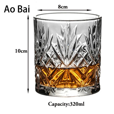 Whiskey Glasses Old Fashioned - Elegant Eco Friendly AO Bai / 180-400ml