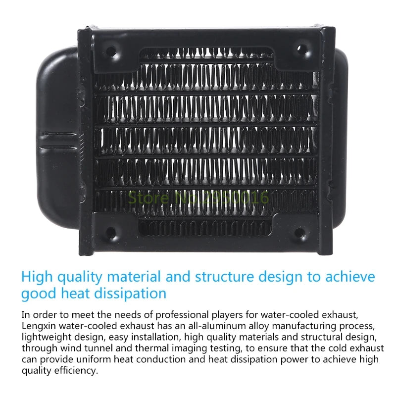 Aluminum Heat Exchanger Radiator for PC Water Cooling System - G1/4 Thread