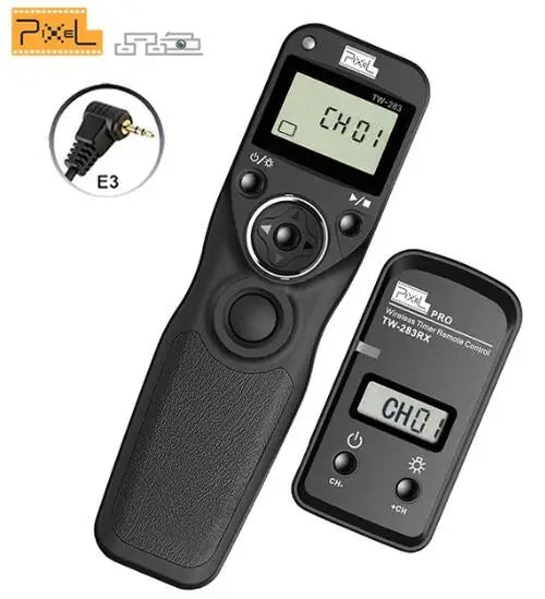 Pixel TW-283 Wireless Timer Remote Control Shutter Release for Canon, Nikon, Sony - Versatile and Reliable E3