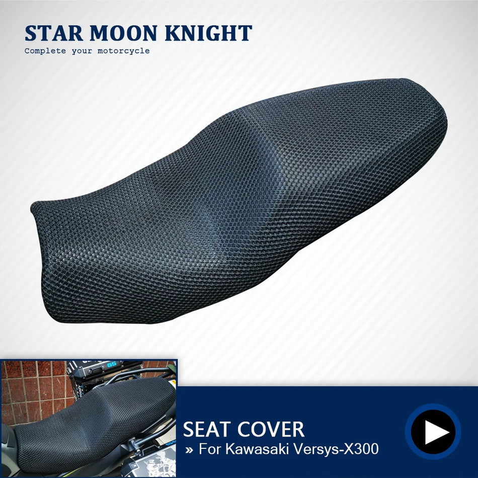 Kawasaki Versys-X300 Sadelöverdrag, 3D-mesh-tyg, halkfritt, solskydd för motorcykelsadel