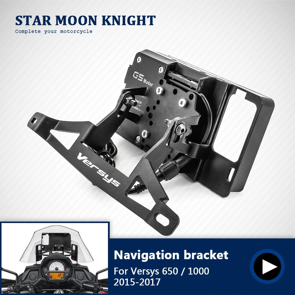 Kawasaki Versys 650-1000 Phone GPS Mount for 2015-2017, motocikla statīva turētājs