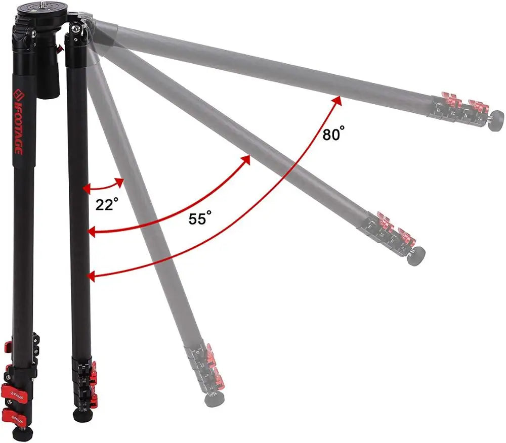IFOOTAGE TC7 Tripod &ndash; 61-Inch Carbon Fiber Body For Cameras