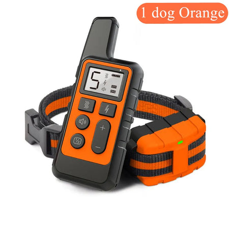 New 500m Waterproof Dog Training Collar &ndash; Remote Control 1 dog orange