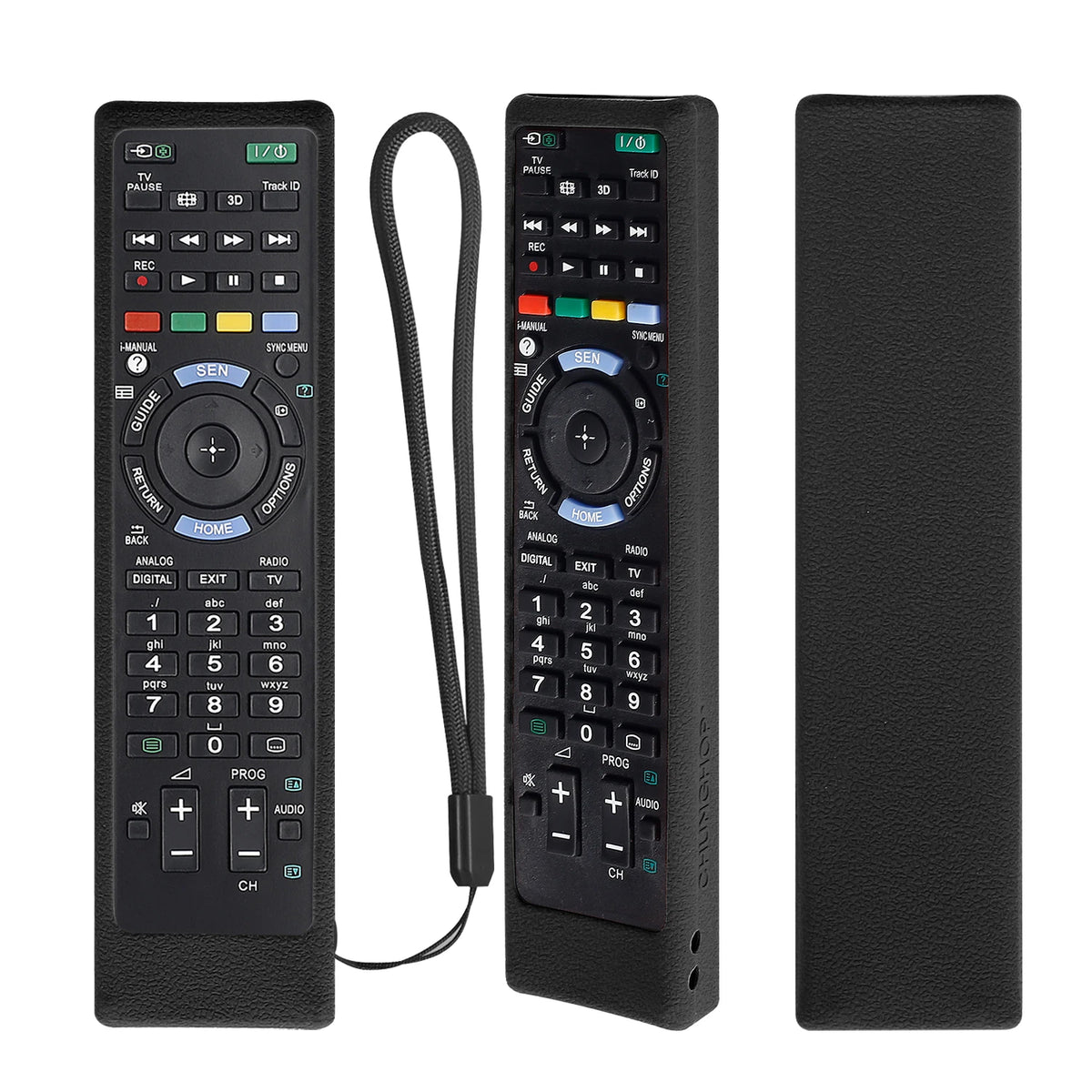 Silicone TV Remote Covers for Sony - Shockproof &amp; Luminous Black / CHINA