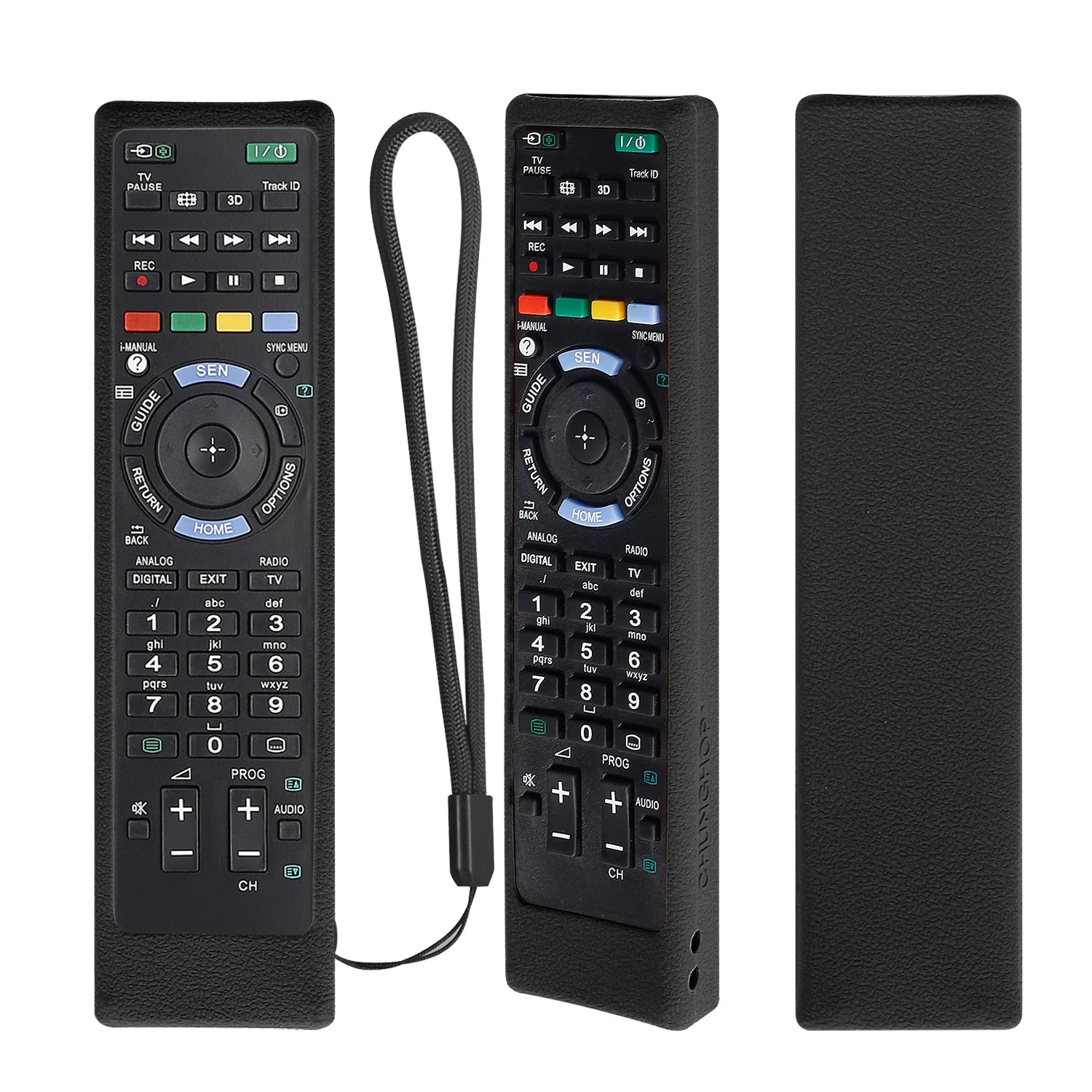 Silicone TV Remote Covers for Sony - Shockproof &amp; Luminous Black / CHINA