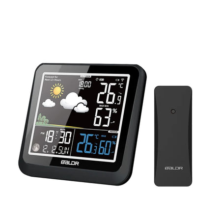 Baldr Colour Digital Weather Station with Moon Phase &amp; Remote Sensor