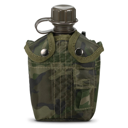 1L Outdoor Military Canteen Bottle &ndash; Felt-Lined Cover