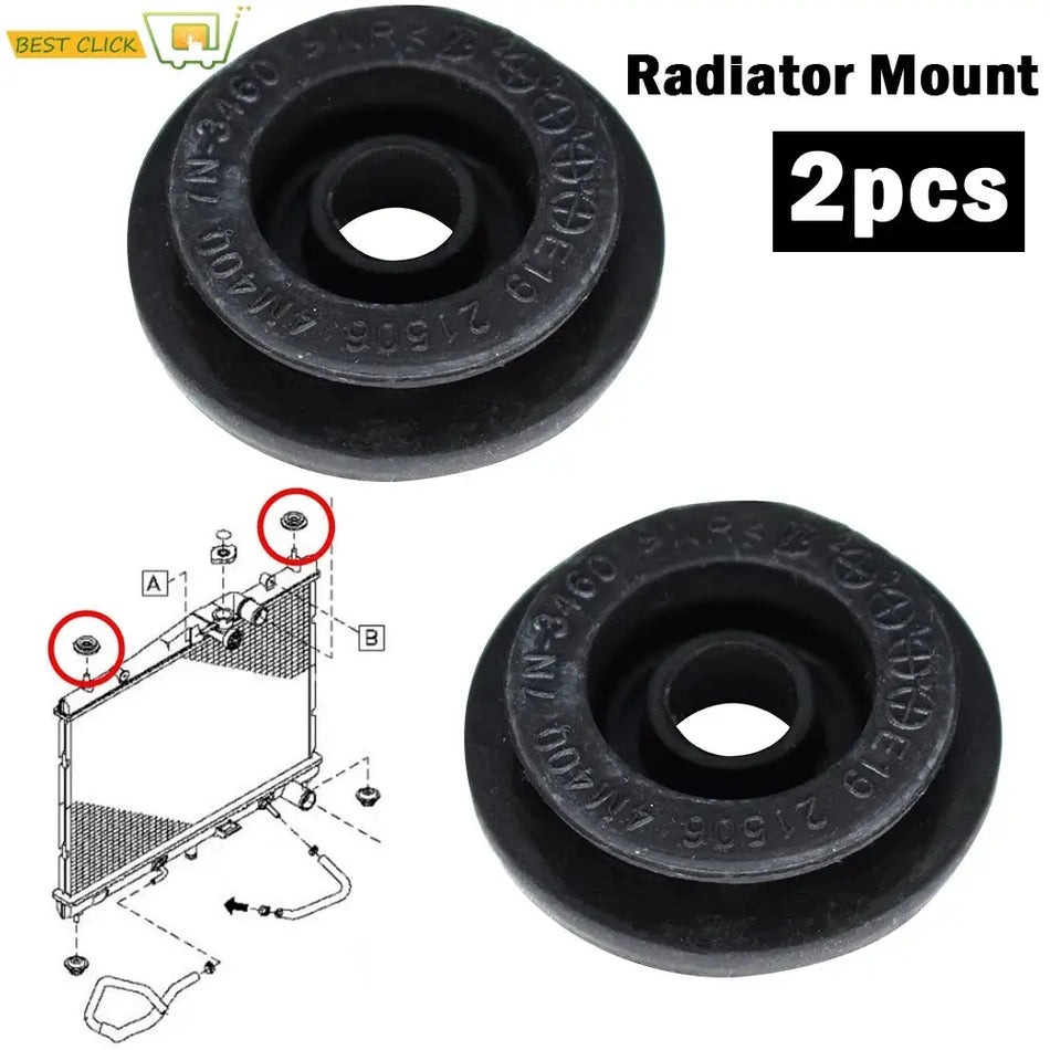 2pcs Radiator Mount Rubber Bushing For Nissan X-Trail T30 T31 T32 Rogue S35 NSB-048 Holder Mounting Bracket 21506-4M400 by InterCyprus Trading Ltd