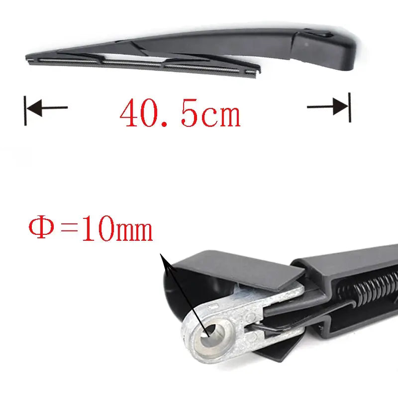 Rear Window WiperWindscreen Wiper Blade Arm Set For Opel Antara 2006 2007 2008 2009 2010 2011 2012 2013 2014 2015 2016 2017 by InterCyprus Trading Ltd